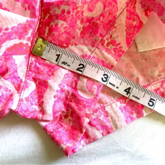 Lilly Pulitzer Vibrant Pink Patterned Walsh Shorts - Picture 7 of 8